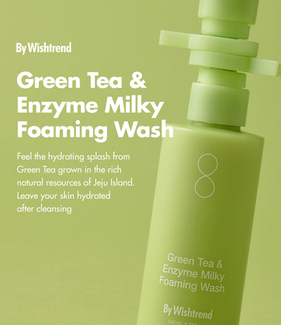 By Wishtrend Green Tea & Enzyme Milky Foaming Wash