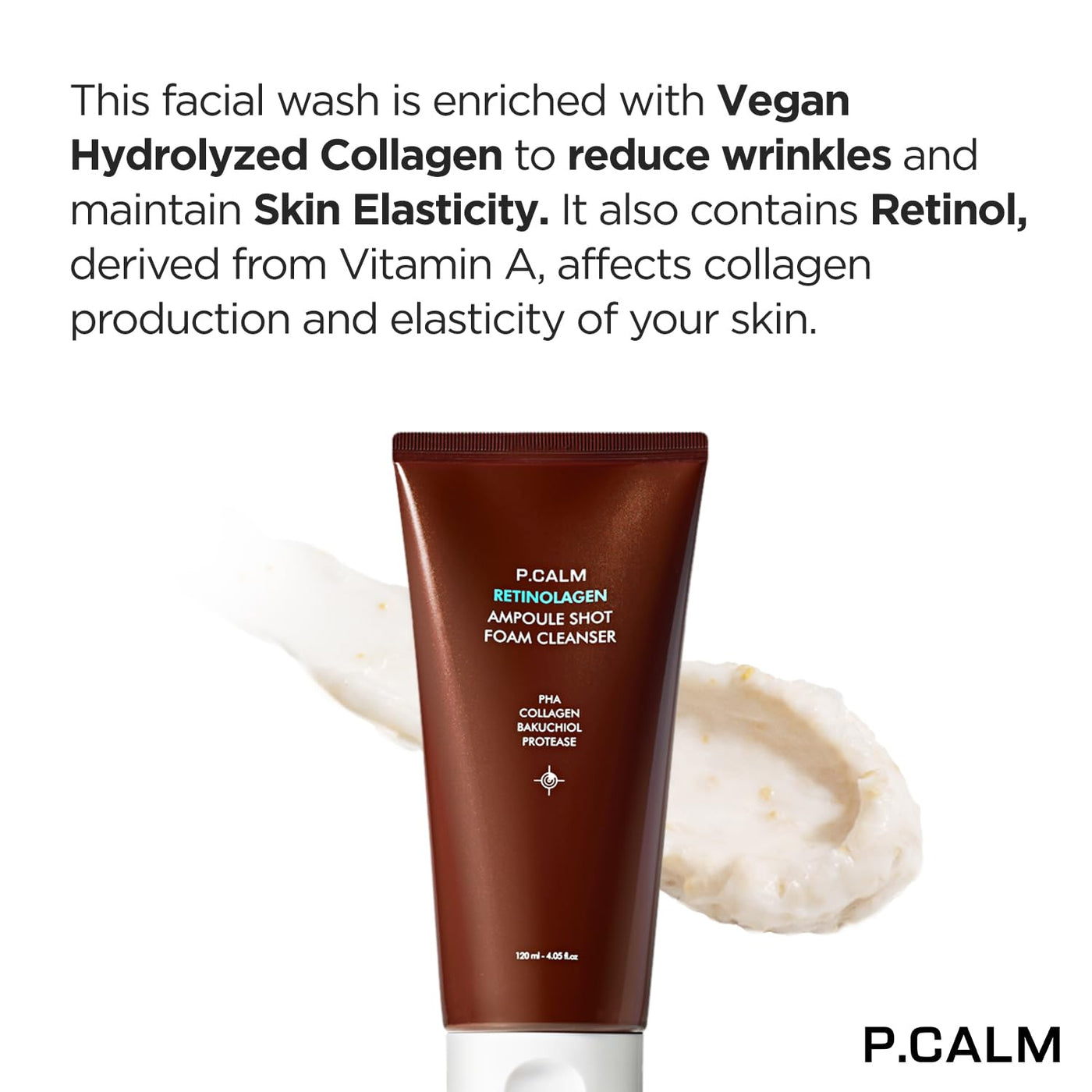 P.Calm Retinolagen Ampoule Shot Foam Cleanser