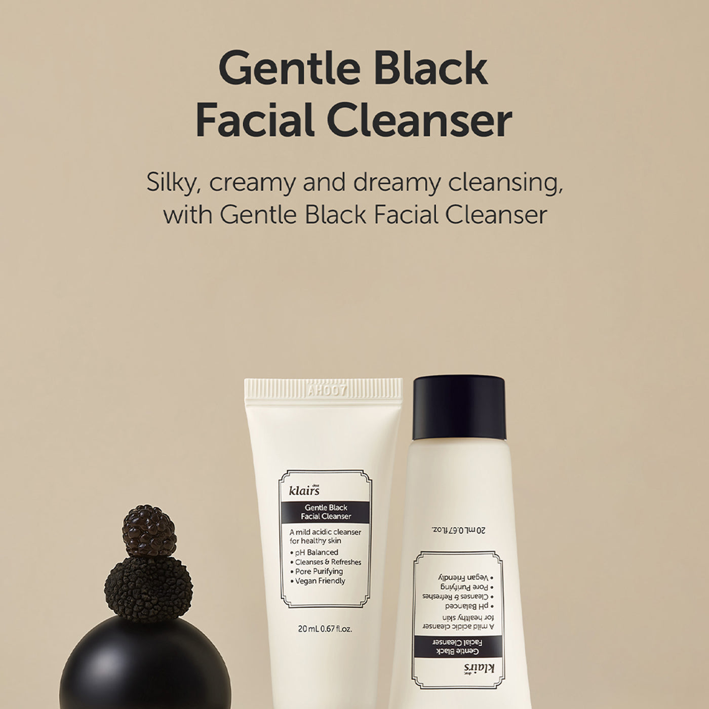 Klairs Gentle Black Facial Cleanser 20ml