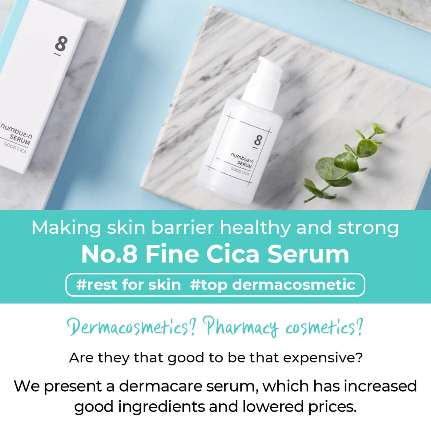 Numbuzin No.8 Fine Cica Serum