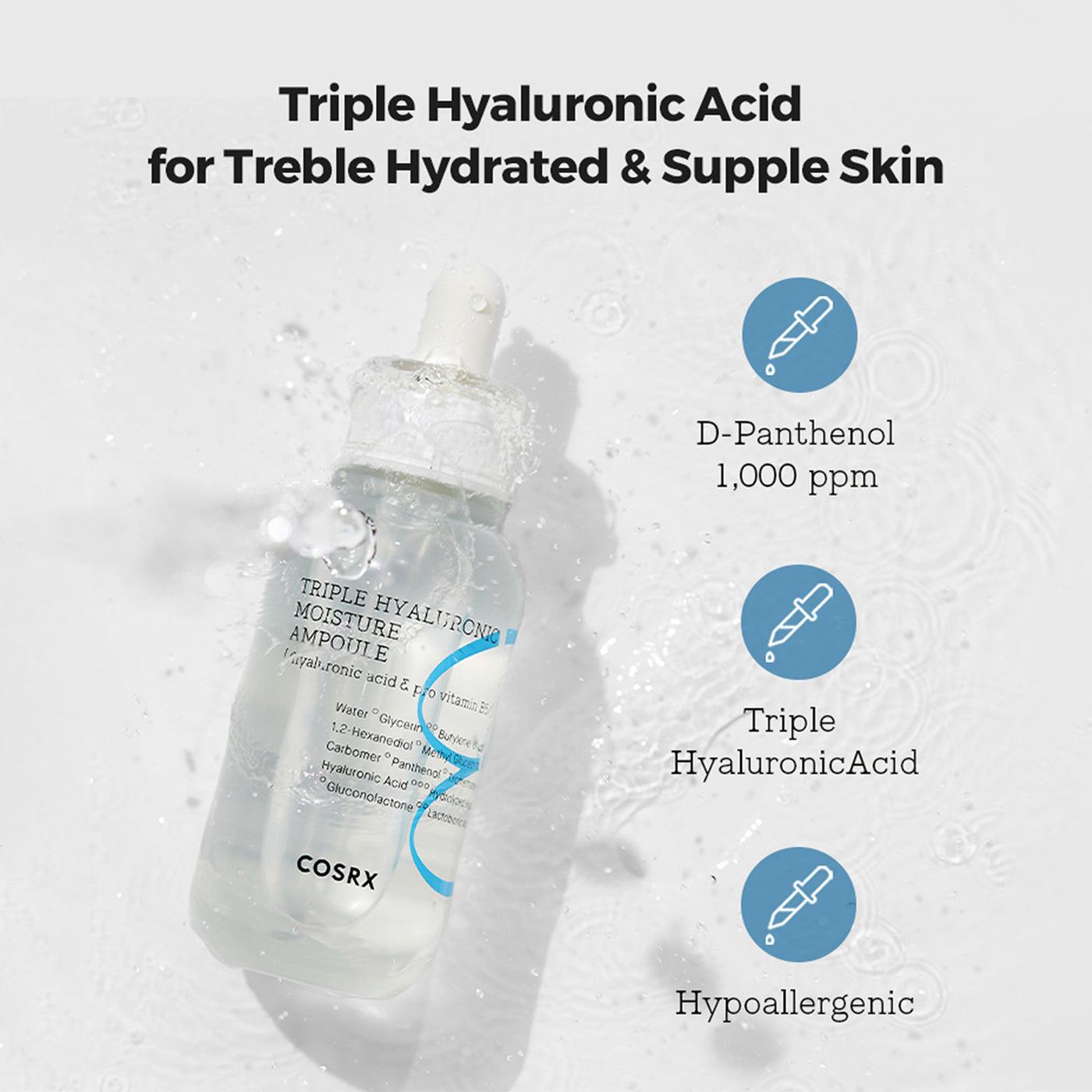 Cosrx Hydrium Triple Hyaluronic Moisture Ampoule