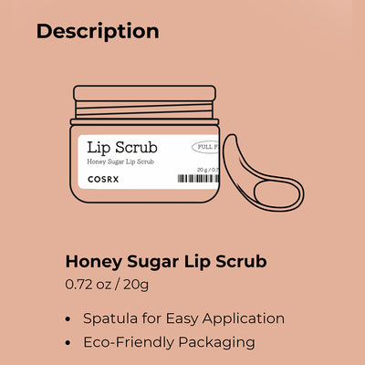 Cosrx Full Fit Honey Sugar Lip Scrub