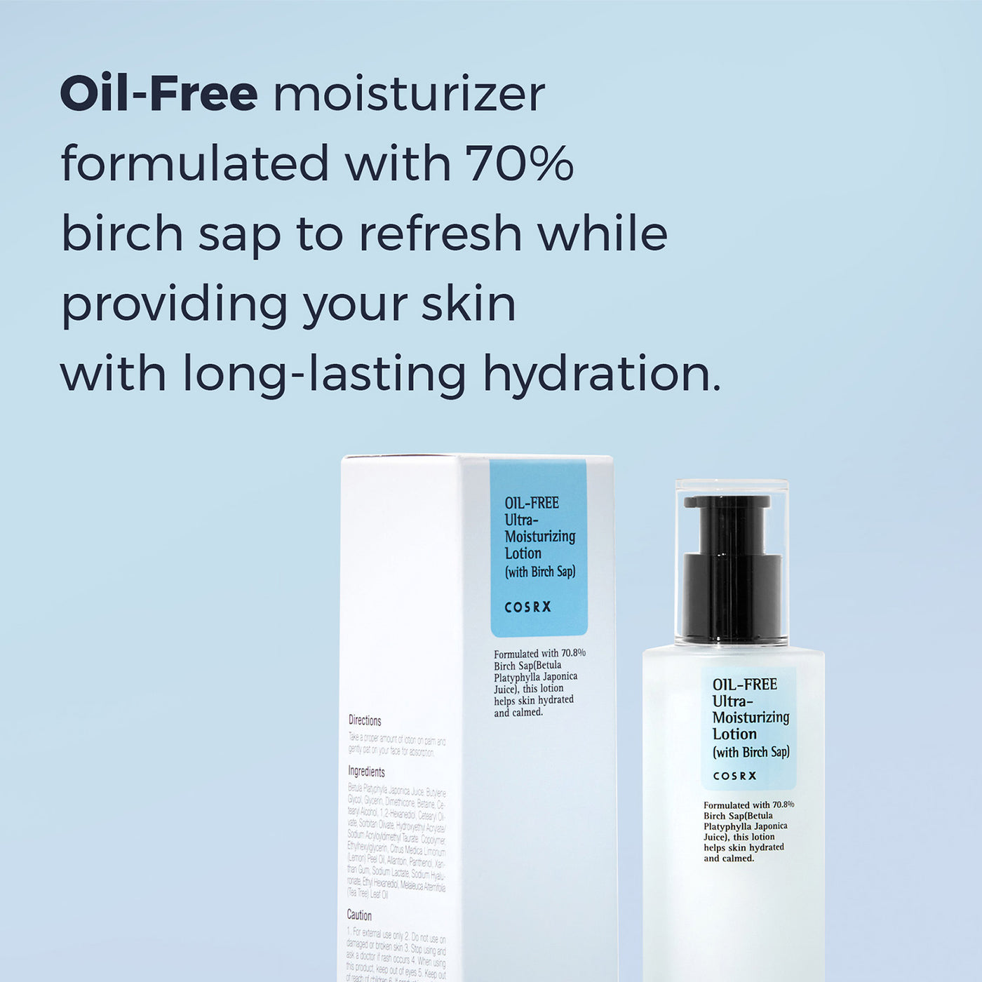 COSRX Oil-Free Ultra Moisturizing Lotion (with Birch Sap)