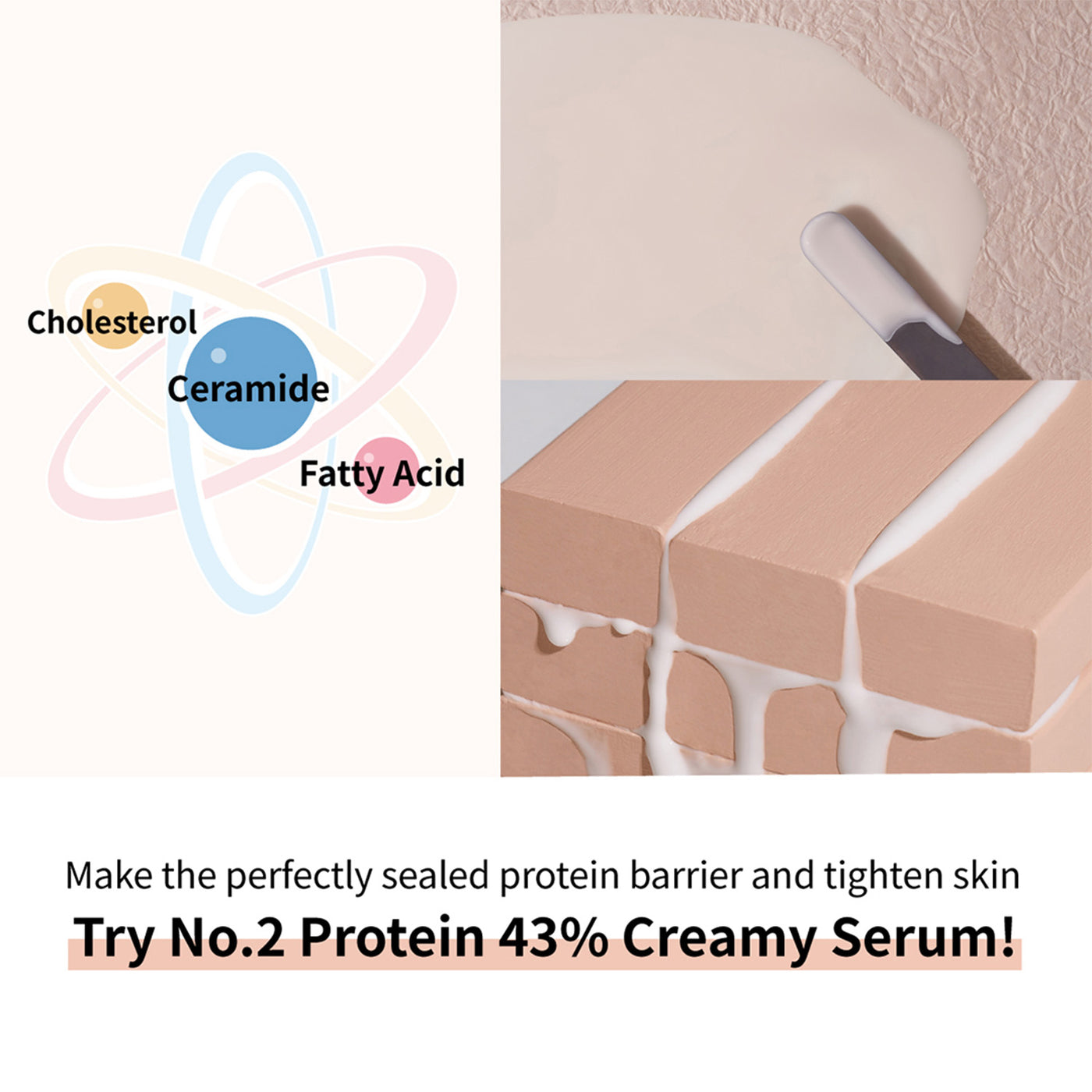 Numbuzin No.2 Protein 43% Creamy Serum