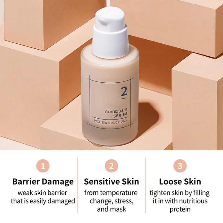 Numbuzin No.2 Protein 43% Creamy Serum – Limese India
