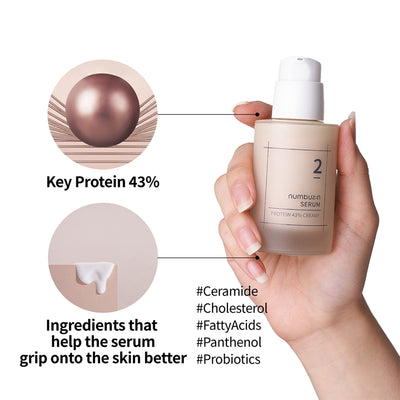 Numbuzin No.2 Protein 43% Creamy Serum