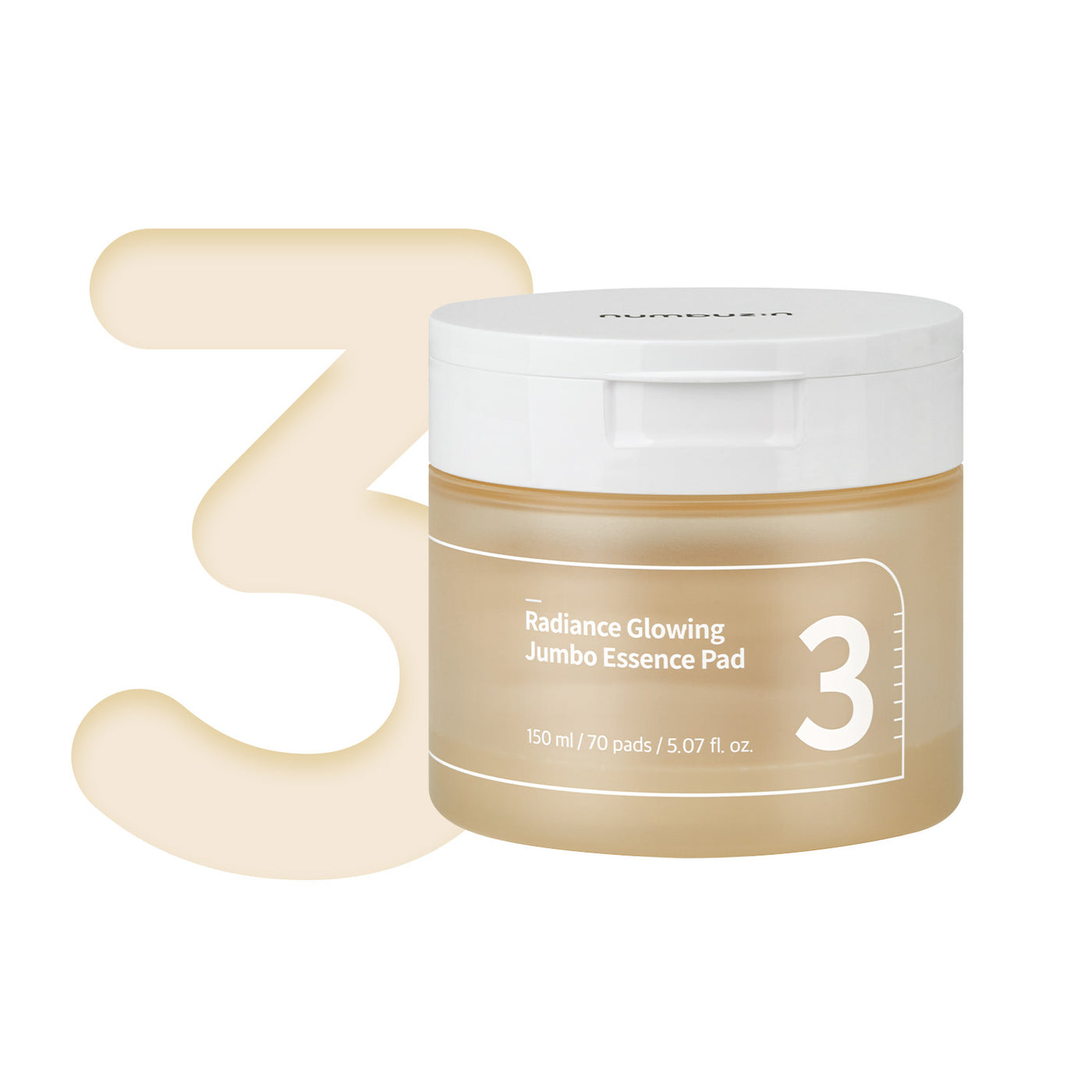 Numbuzin No.3 Radiance Glowing Jumbo Essence Pad