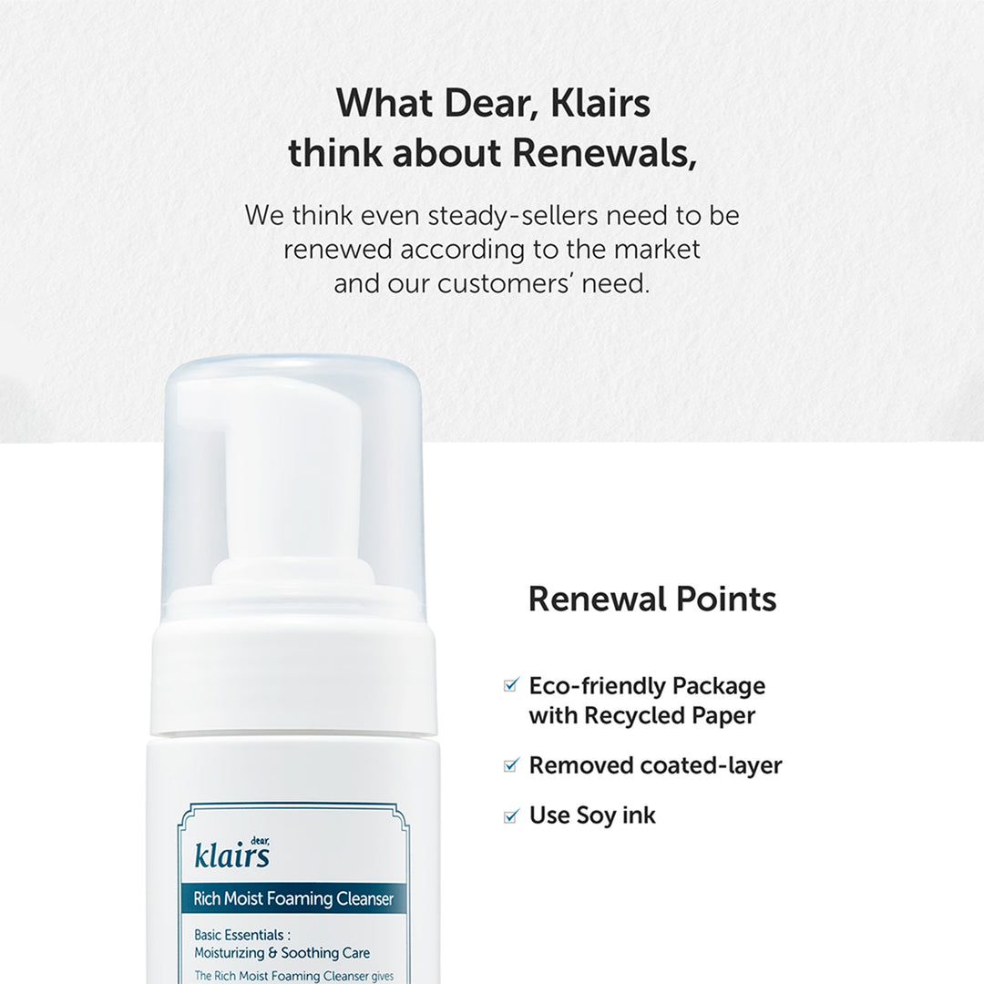 Klairs rich moist foaming cleanser online