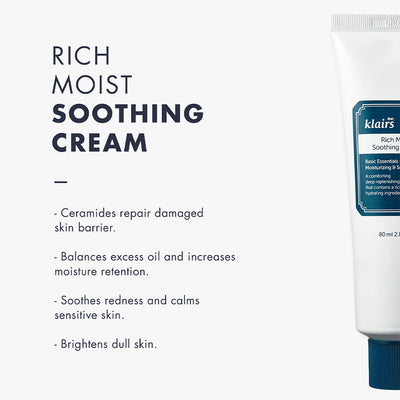 Klairs Rich Moist Soothing Cream