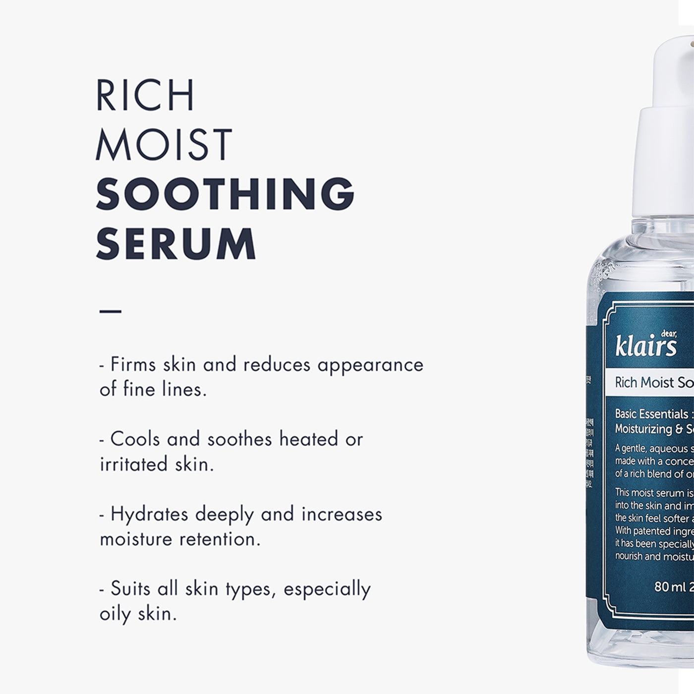 Klairs Rich Moist Soothing Serum