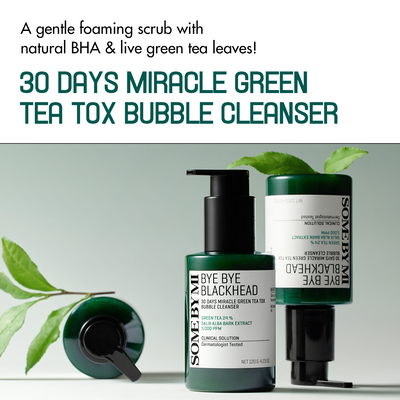 Some By Mi Bye Bye Blackhead 30 Days Miracle Green Tea Tox Bubble Cleanser