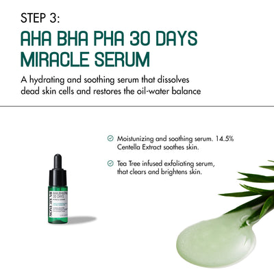 Some By Mi AHA-BHA-PHA 30 Days Miracle Starter Kit (Toner + Serum + Cream + Soap)