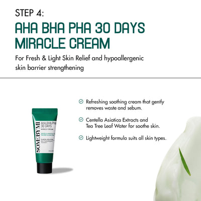 Some By Mi AHA-BHA-PHA 30 Days Miracle Starter Kit (Toner + Serum + Cream + Soap)