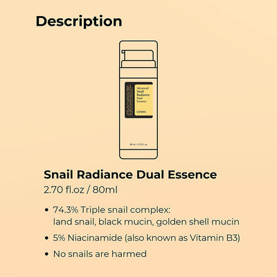 Cosrx Advanced Snail Radiance Dual Essence