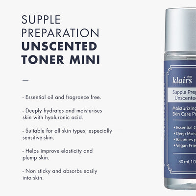 Klairs Supple Preparation Unscented Toner Mini 30ml