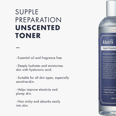 Klairs Supple Preparation Unscented Toner