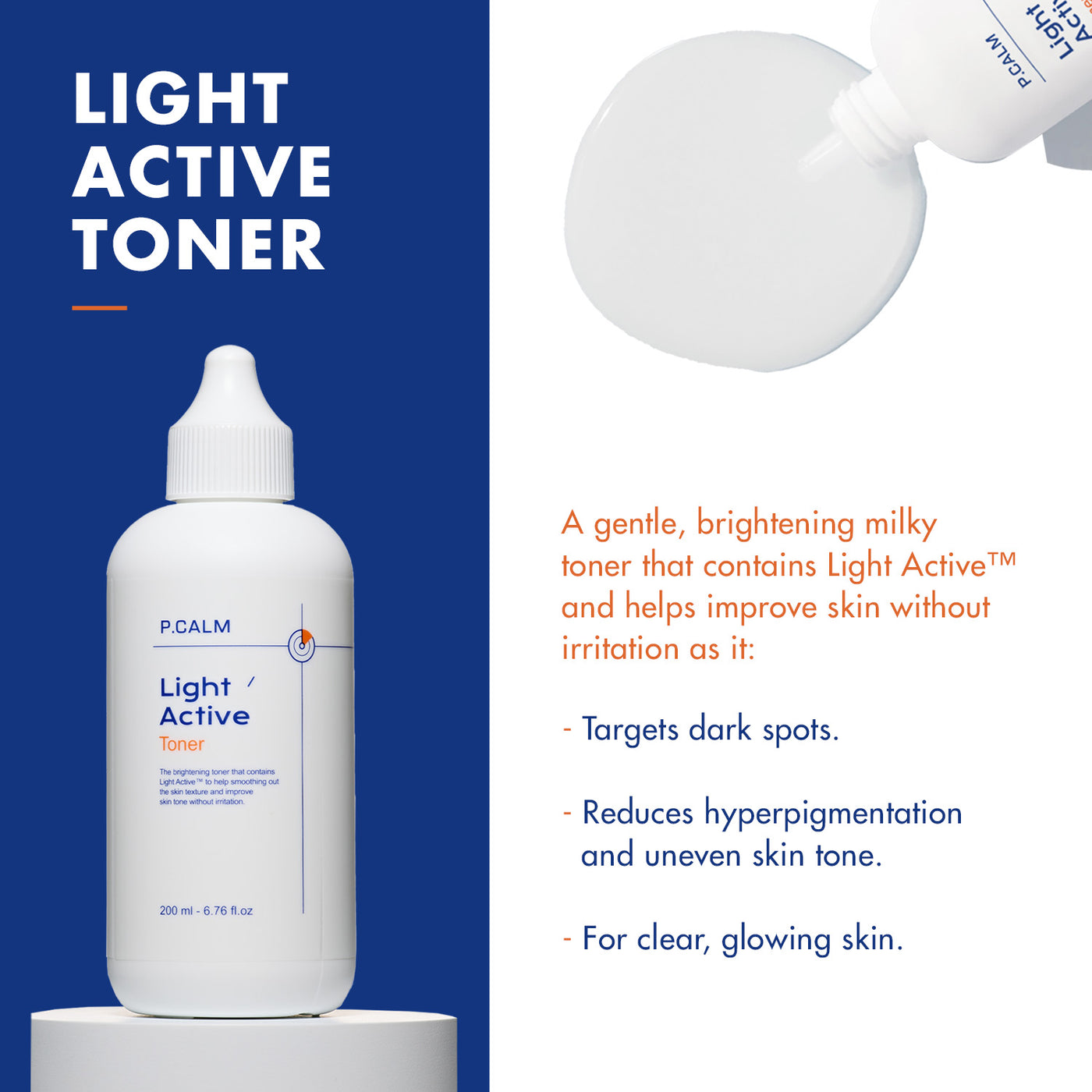 P.Calm Light' Active Toner