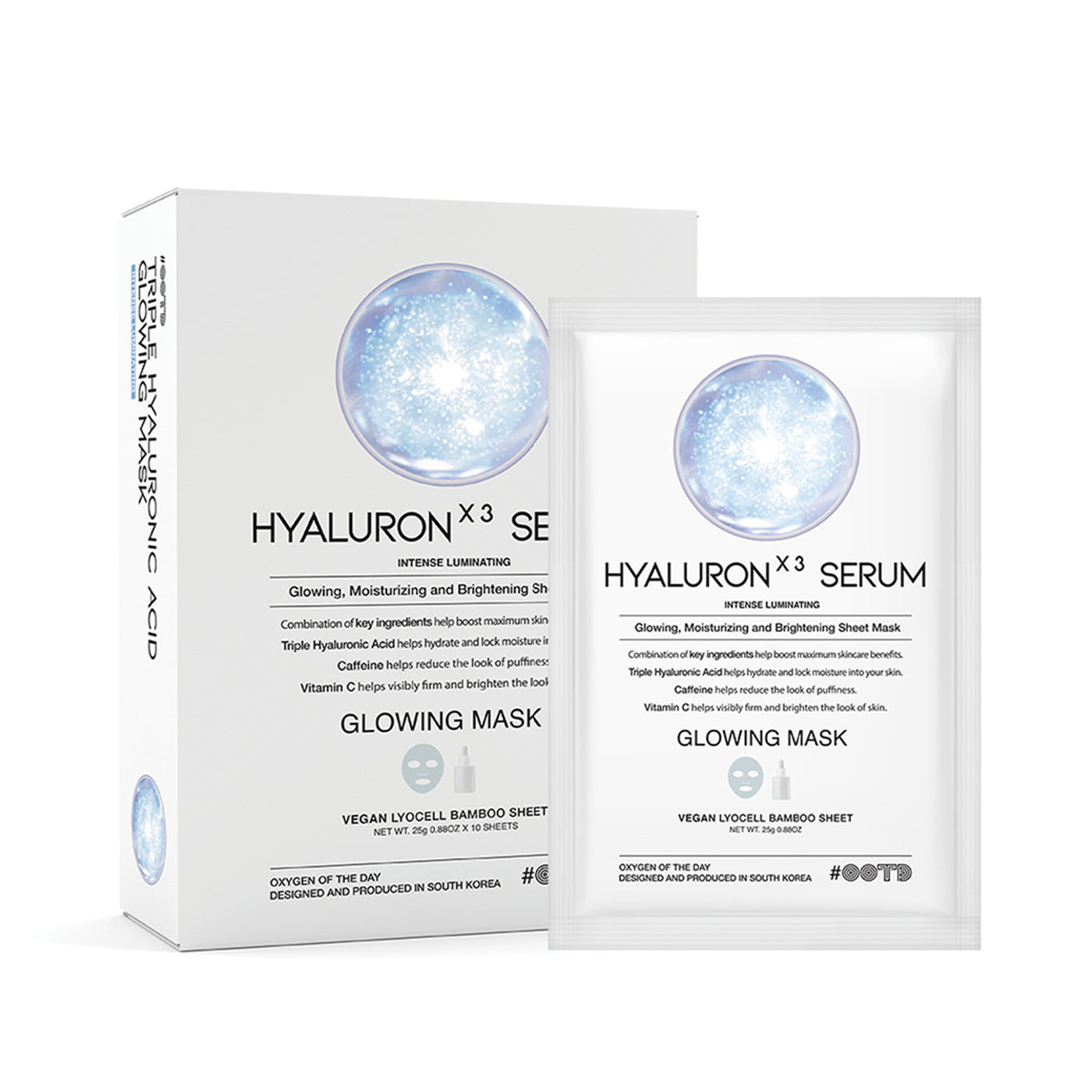 OOTD Triple Hyaluron Acid Serum Glowing Mask