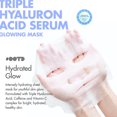 OOTD Triple Hyaluron Acid Serum Glowing Mask