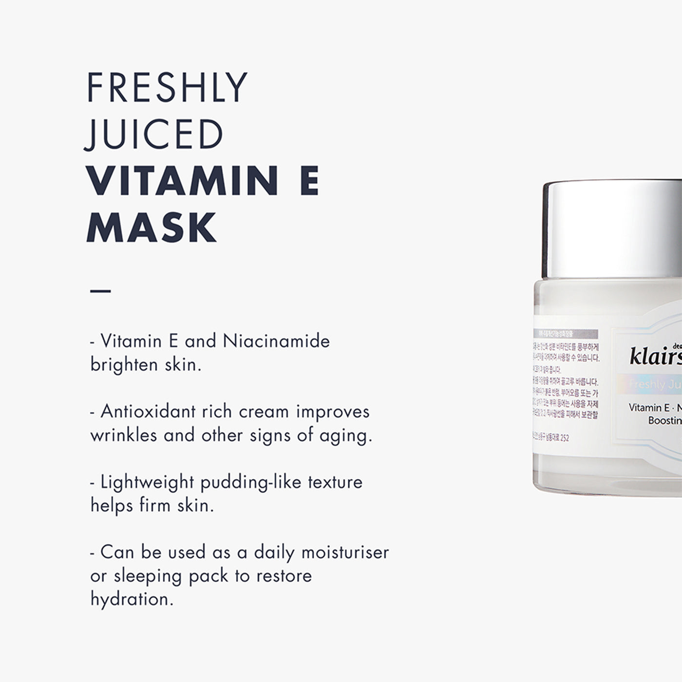 Klairs Freshly Juiced Vitamin E Mask