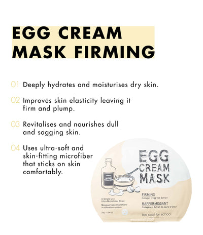 Too Cool For School Egg Cream Mask Firming