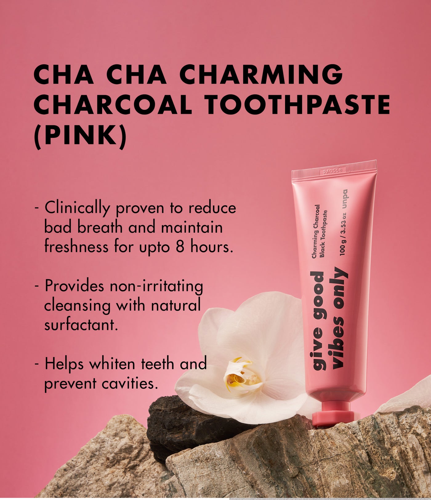 Unpa Cha Cha Toothpaste Pink