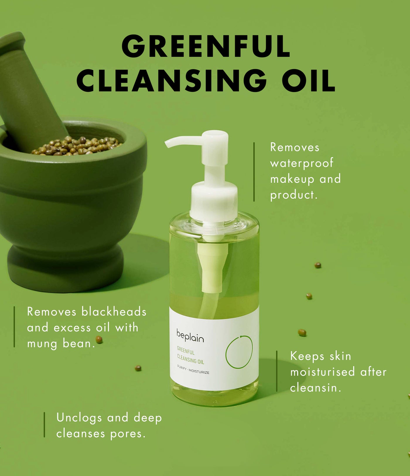 beplain Greenful Cleansing Oil (200ml)